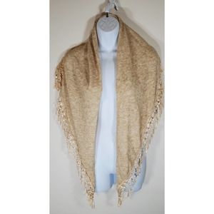 Decorative Beige Shawl